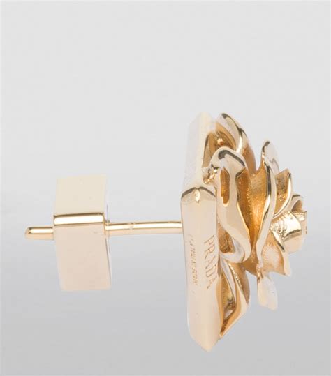 prada rose earrings|prada earrings for women.